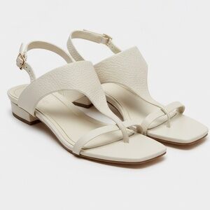 VIONIC Alondra Leather T-Strap Heeled Sandals - Size 11